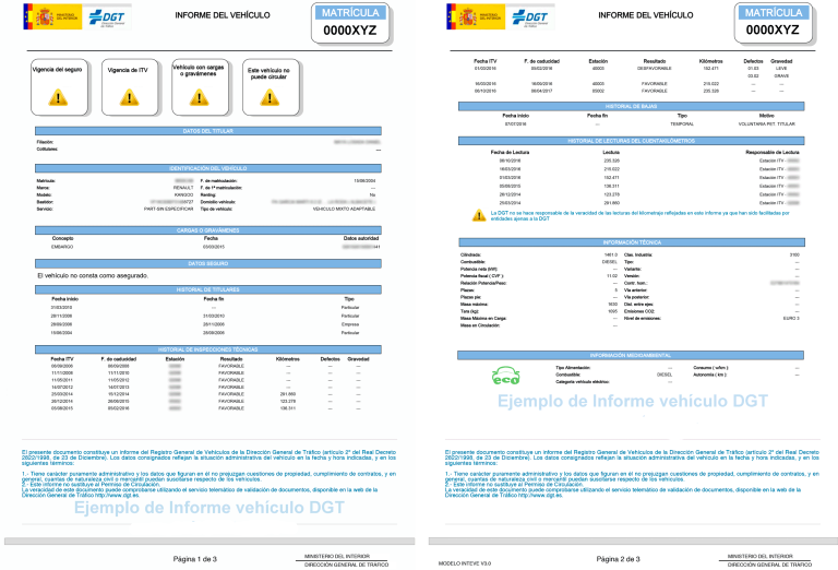 informe vehiculo dgt